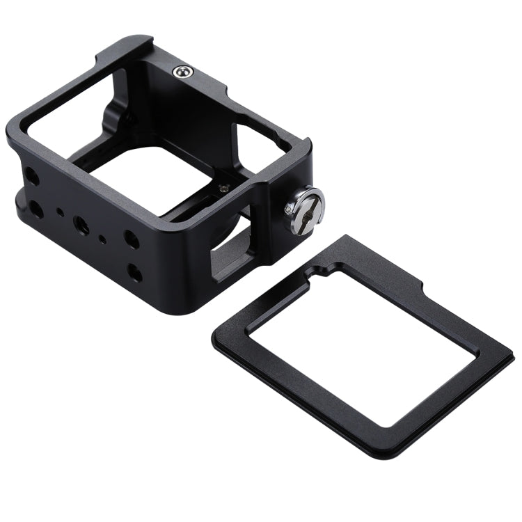 PULUZ Housing Shell CNC Aluminum Alloy Protective Cage with Insurance Frame & 52mm UV Lens for GoPro HERO(2018) /7 Black /6 /5(Black) - DJI & GoPro Accessories by PULUZ | Online Shopping UK | buy2fix