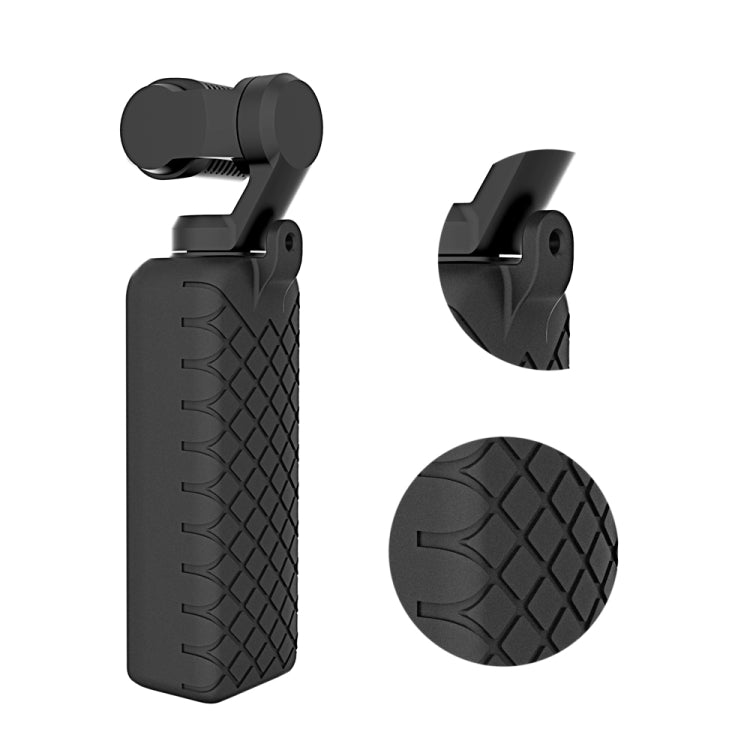 PULUZ  2 in 1 Diamond Texture Silicone Cover Case Set for DJI OSMO Pocket(Black) - DJI & GoPro Accessories by PULUZ | Online Shopping UK | buy2fix