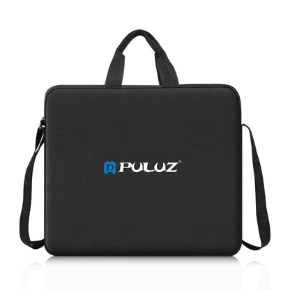 PULUZ 12 inch Ring LED Lights Portable Zipper Storage Bag Shoulder Handbags, Size: 38cm x 33cm x 3cm (Black) - Strap Satchel by PULUZ | Online Shopping UK | buy2fix