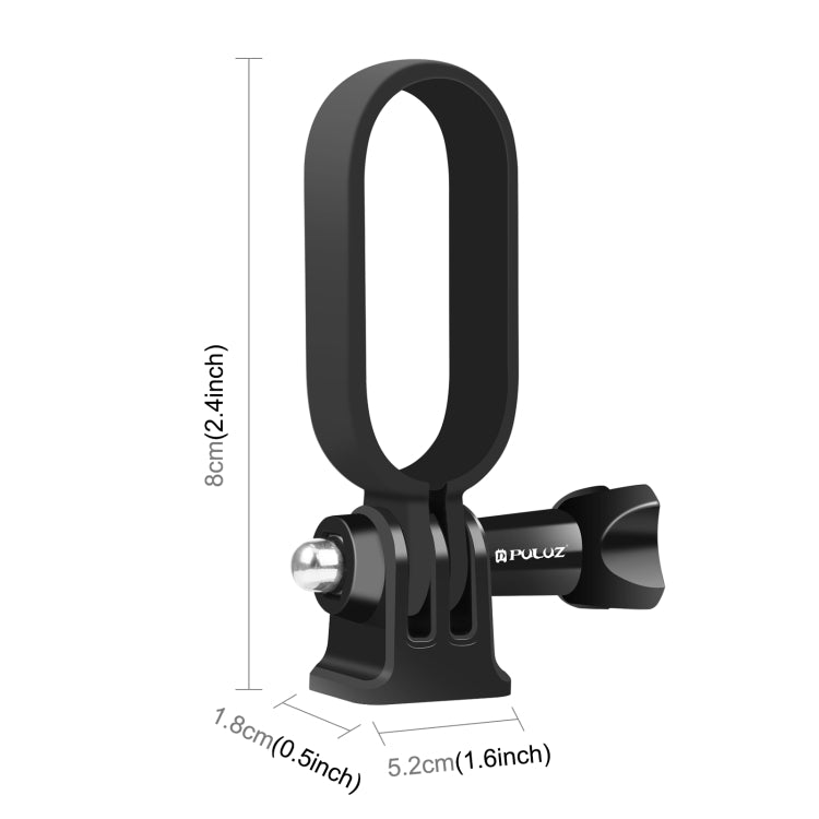 PULUZ Plastic Protective Frame Mount Cage with Tripod Base Adapter for Insta360 GO 2 (Black) - DJI & GoPro Accessories by PULUZ | Online Shopping UK | buy2fix