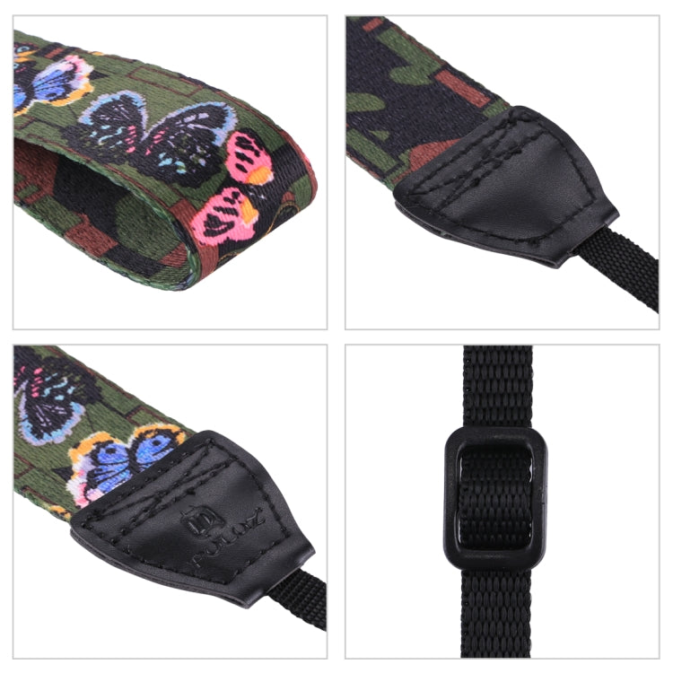PULUZ Retro Ethnic Style Multi-color Series Butterflies Shoulder Neck Strap Camera Strap for SLR / DSLR Cameras - Camera Accessories by PULUZ | Online Shopping UK | buy2fix
