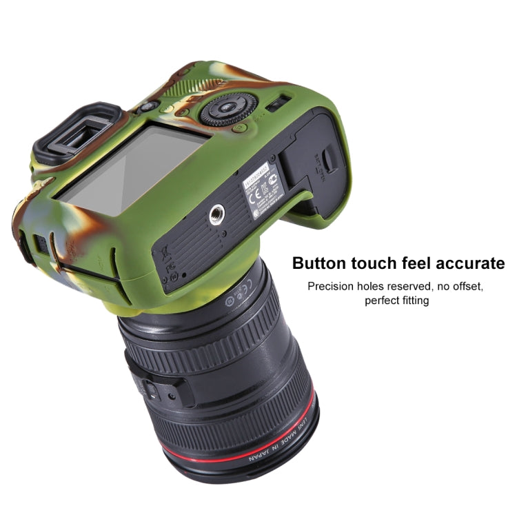 PULUZ Soft Silicone Protective Case for Canon EOS 6D(Camouflage) - Camera Accessories by PULUZ | Online Shopping UK | buy2fix