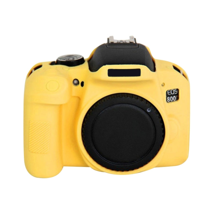 PULUZ Soft Silicone Protective Case for Canon EOS 800D(Yellow) - Protective Case by PULUZ | Online Shopping UK | buy2fix