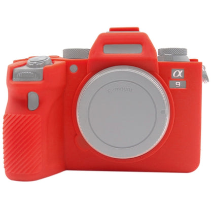 PULUZ Soft Silicone Protective Case for Sony ILCE-9M2/ Alpha 9 II / A92(Red) - Camera Accessories by PULUZ | Online Shopping UK | buy2fix