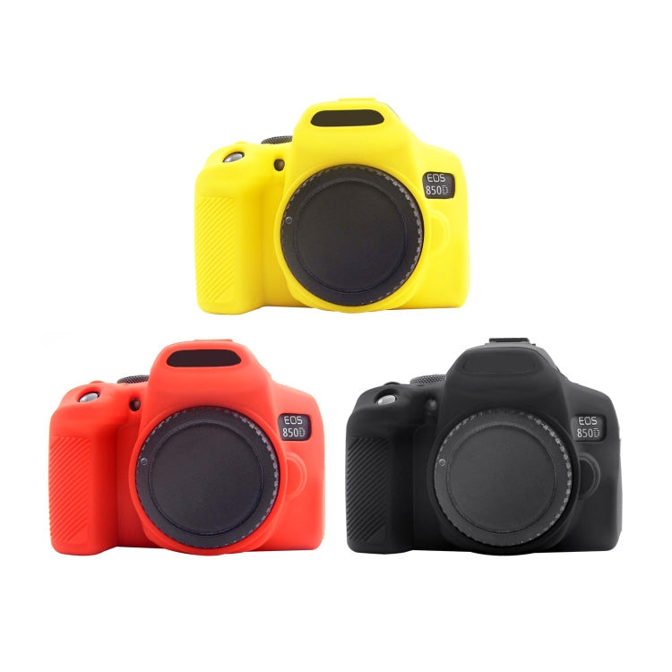 PULUZ Soft Silicone Protective Case for Canon EOS 850D(Yellow) - Camera Accessories by PULUZ | Online Shopping UK | buy2fix