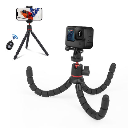 PULUZ Mini Octopus Flexible Tripod Holder with Remote Control for SLR Cameras, GoPro, Cellphone - Portable Mini Tripod by PULUZ | Online Shopping UK | buy2fix