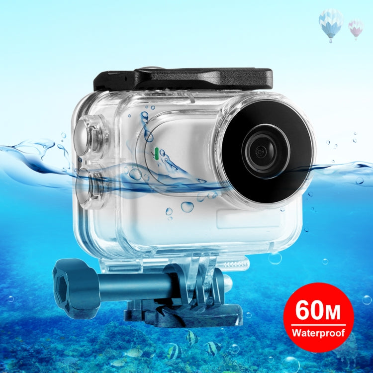 For Insta360 GO 3  / GO 3SPULUZ 60m Underwater Waterproof Housing Case with Base Adapter & Screw (Transparent) - Case & Bags by PULUZ | Online Shopping UK | buy2fix