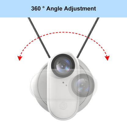 For Insta360 GO 3 / GO 3S PULUZ Magnetic Pendant Holder Quick Release Neck Strap (White) - Mount & Holder by PULUZ | Online Shopping UK | buy2fix