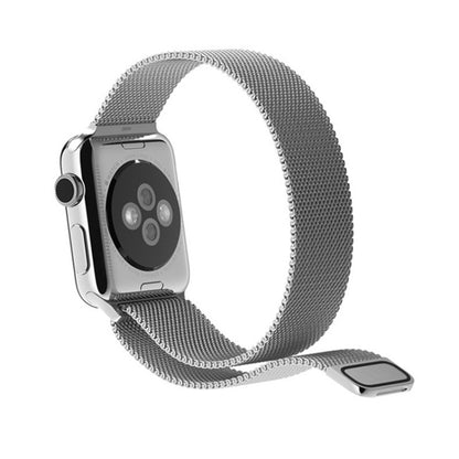 For Apple Watch 42mm Milanese Loop Magnetic Stainless Steel Watch Band(Silver) - Watch Bands by buy2fix | Online Shopping UK | buy2fix