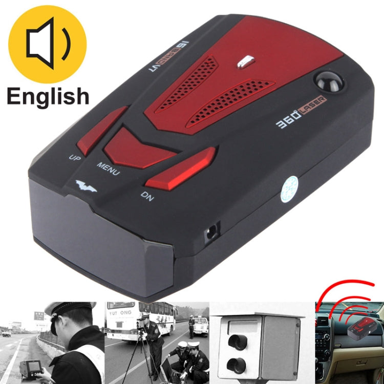 High Performance 360 Degrees Full-Band Scanning Car Speed Testing System / Detector Radar, Built-in English Voice Broadcast - In Car by buy2fix | Online Shopping UK | buy2fix
