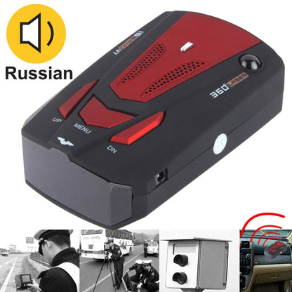 High Performance 360 Degrees Full-Band Scanning Car Speed Testing System / Detector Radar, Built-in Russian Voice Broadcast - In Car by buy2fix | Online Shopping UK | buy2fix