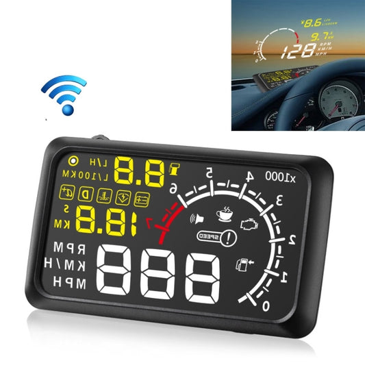 X3 Bluetooth 5.5 inch Car OBDII / EUOBD HUD Vehicle-mounted Head Up Display Security System, Support Speed & Fuel Consumption, Overspeed Alarm, Water Temperature, etc(Black) - Head Up Display System by buy2fix | Online Shopping UK | buy2fix