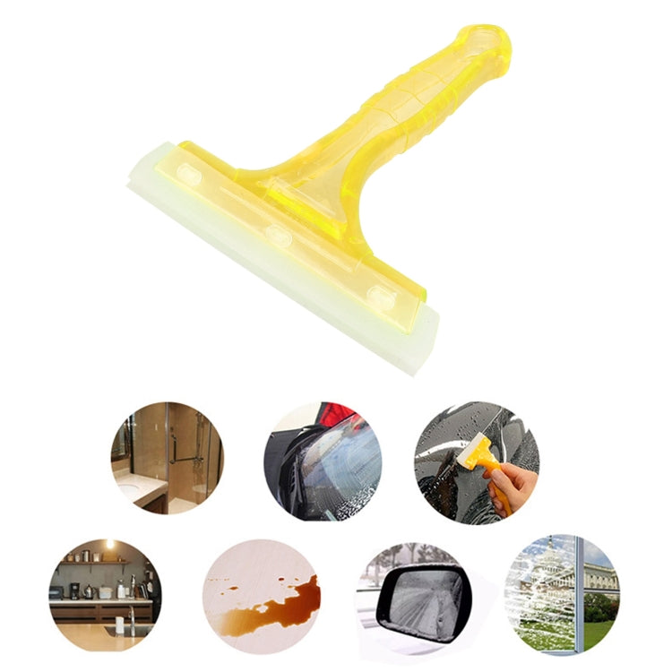 Car Window Plastic Nonslip Handle Glass Wiper / Window Cleaning Tool, Size: 15.8 x 14.8cm(Yellow) - Car washing supplies by buy2fix | Online Shopping UK | buy2fix