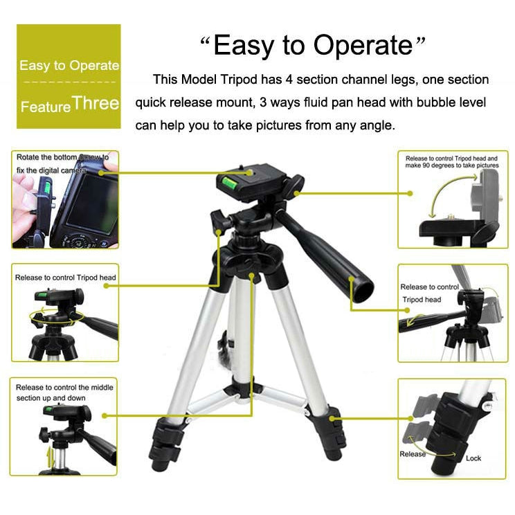 Digital-Video-Photo Tripod - Camera Accessories by buy2fix | Online Shopping UK | buy2fix