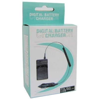 Digital Camera Battery Charger for OLYMPUS Li40B/ ENEL10/ Li42B(Black) - Battery Car Charger by buy2fix | Online Shopping UK | buy2fix