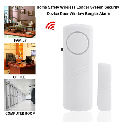 YL-333 Wireless Door Window Entry Safety Security Alarm(White) - Security by buy2fix | Online Shopping UK | buy2fix