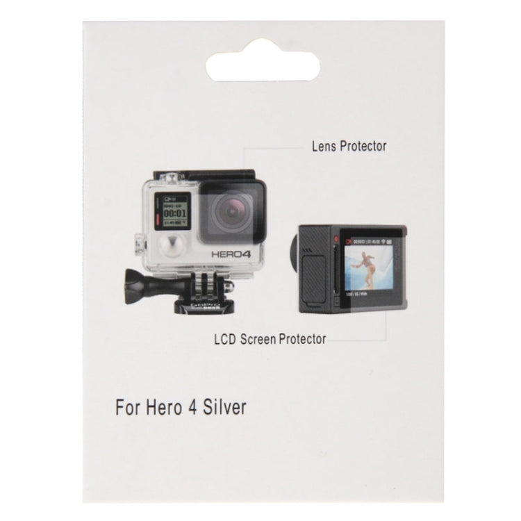 Ultra Clear LCD Screen Protector + Housing Glass Lens Protector Film for GoPro HERO4 Silver Camera - DJI & GoPro Accessories by buy2fix | Online Shopping UK | buy2fix