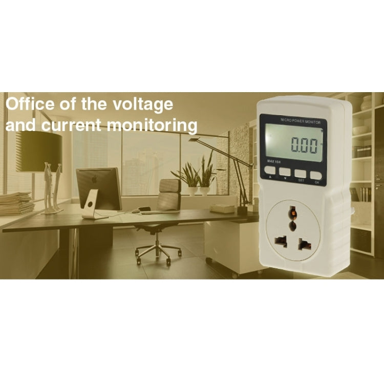 BENETECH GM86 LCD Display MAX 10A Micro Power Monitor Energy Meter, EU Plug - Consumer Electronics by BENETECH | Online Shopping UK | buy2fix