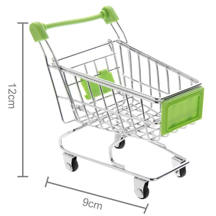 Universal Mini Grocery Shopping Cart Style Desktop Storage Box / Holder(Green) - Desktop Holder by buy2fix | Online Shopping UK | buy2fix