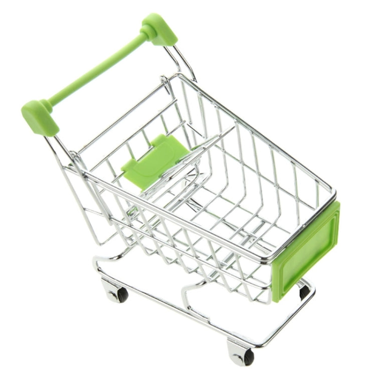 Universal Mini Grocery Shopping Cart Style Desktop Storage Box / Holder(Green) - Desktop Holder by buy2fix | Online Shopping UK | buy2fix