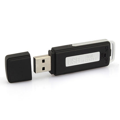 Mini Interview Recorder / USB Flash Drive , Built in 4GB Memory(Black) - Security by buy2fix | Online Shopping UK | buy2fix