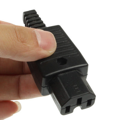 3 Prong Female AC Wall Universal Travel Power Socket Plug Adaptor(Black) - Consumer Electronics by buy2fix | Online Shopping UK | buy2fix