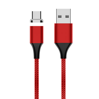 M11 5A USB to USB-C / Type-C Nylon Braided Magnetic Data Cable, Cable Length: 2m (Red) - Mobile Accessories by buy2fix | Online Shopping UK | buy2fix