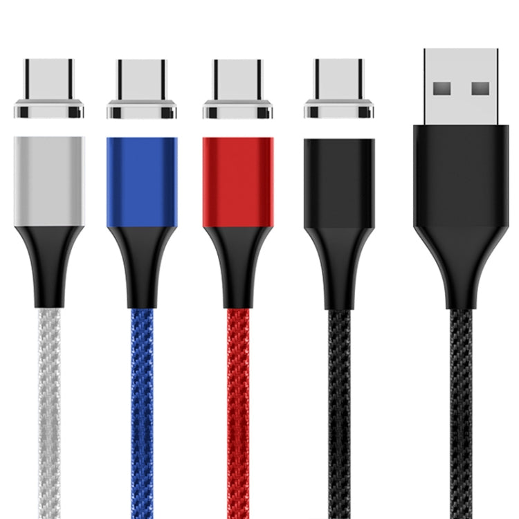 M11 5A USB to USB-C / Type-C Nylon Braided Magnetic Data Cable, Cable Length: 2m (Blue) - Mobile Accessories by buy2fix | Online Shopping UK | buy2fix