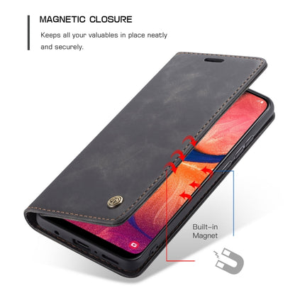 CaseMe-013 Multifunctional Retro Frosted Horizontal Flip Leather Case for Galaxy A20 / A30, with Card Slot & Holder & Wallet (Black) - Galaxy Phone Cases by CaseMe | Online Shopping UK | buy2fix