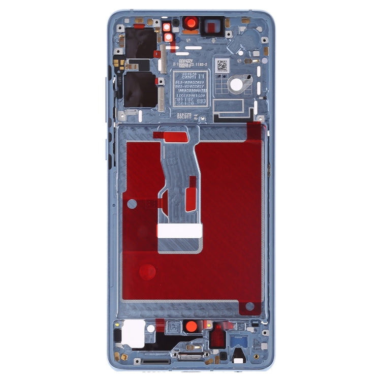 Front Housing LCD Frame Bezel Plate with Side Keys for Huawei P30(Baby Blue) - Repair & Spare Parts by buy2fix | Online Shopping UK | buy2fix