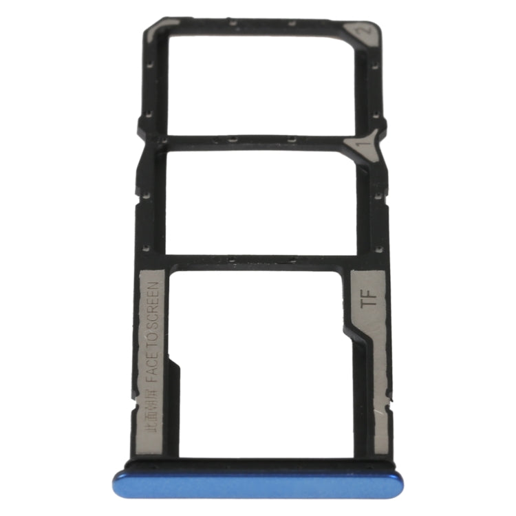 For Xiaomi Redmi Note 11SE SIM Card Tray + SIM Card Tray + Micro SD Card Tray(Blue) - Card Tray by buy2fix | Online Shopping UK | buy2fix