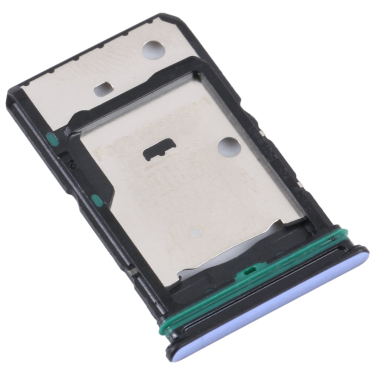 For OPPO Reno7 5G China / Reno7 5G SIM Card Tray + SIM Card Tray + Micro SD Card Tray (Blue) - Card Socket by buy2fix | Online Shopping UK | buy2fix