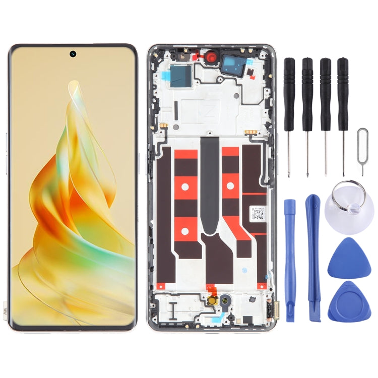 Original LCD Screen For OPPO Reno8 T 5G Digitizer Full Assembly with Frame (Gold) - LCD Screen by buy2fix | Online Shopping UK | buy2fix
