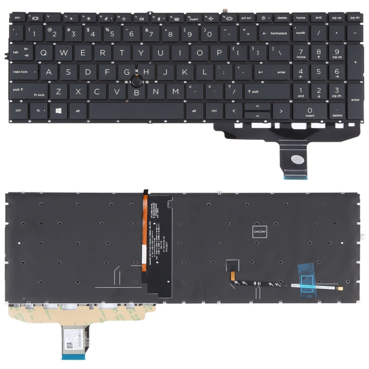 US Version Keyboard with Backlight and Pointing For HP ELITEBOOK 850 G7 G8 845 G7 G8 855 G7 G8 L89916-001 L89918 HPM19G1 - Replacement Keyboards by buy2fix | Online Shopping UK | buy2fix