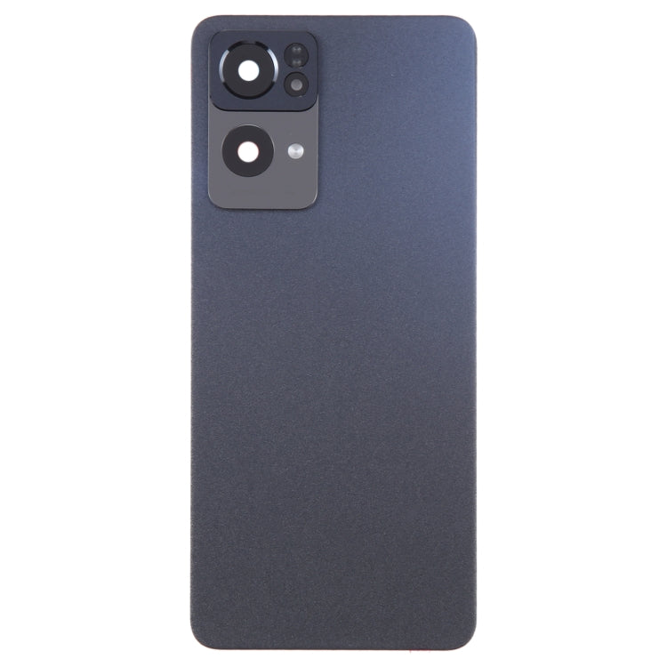 For OPPO Reno7 Pro Original Battery Back Cover with Camera Lens Cover(Black) - Back Cover by buy2fix | Online Shopping UK | buy2fix