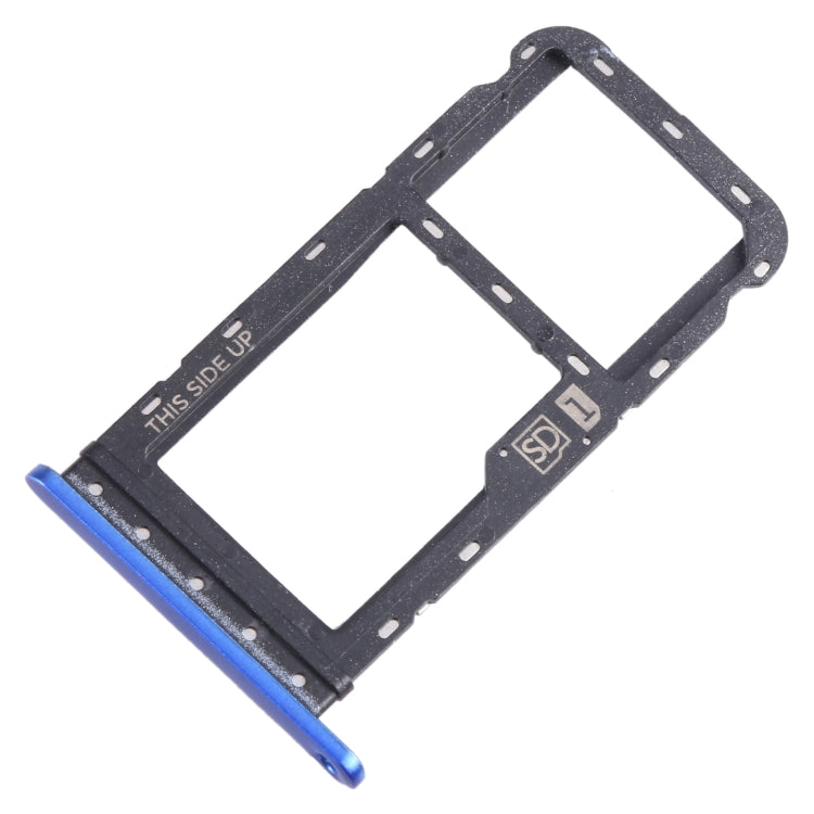 For Motorola Moto G Power 2021 SIM Card Tray + Micro SD Card Tray (Blue) - Card Socket by buy2fix | Online Shopping UK | buy2fix