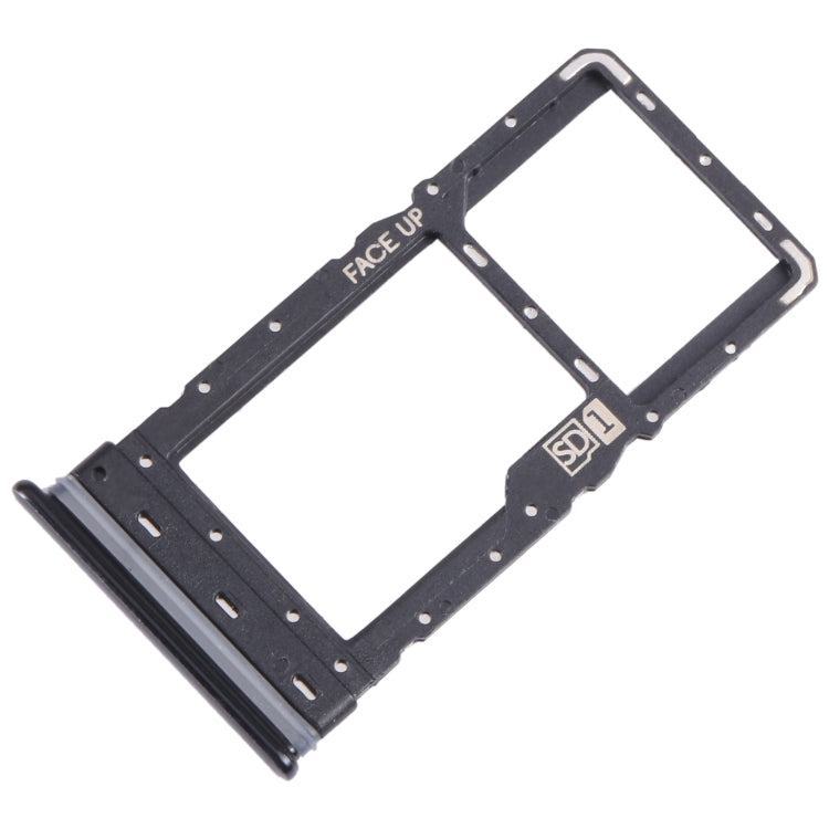 For Motorola Moto G Stylus 2021 SIM Card Tray + Micro SD Card Tray (Black) - Card Socket by buy2fix | Online Shopping UK | buy2fix