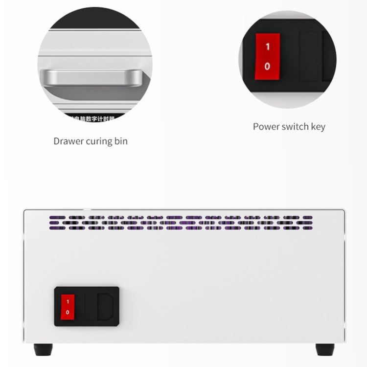 TBK 605 100W Mini UV Curing Lamp Box 48 LEDs Curved Surface Screen UV Curing Box, US Plug - Others by TBK | Online Shopping UK | buy2fix