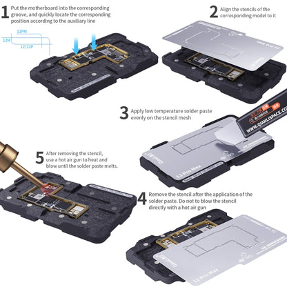 Qianli 10 in 1 Middle Frame Reballing Platform For iPhone X / XS / XS Max / 11 / 11 Pro / 11 Pro Max / 12 / 12 Pro / 12 mini / 12 Pro Max - Repair Platform by QIANLI | Online Shopping UK | buy2fix