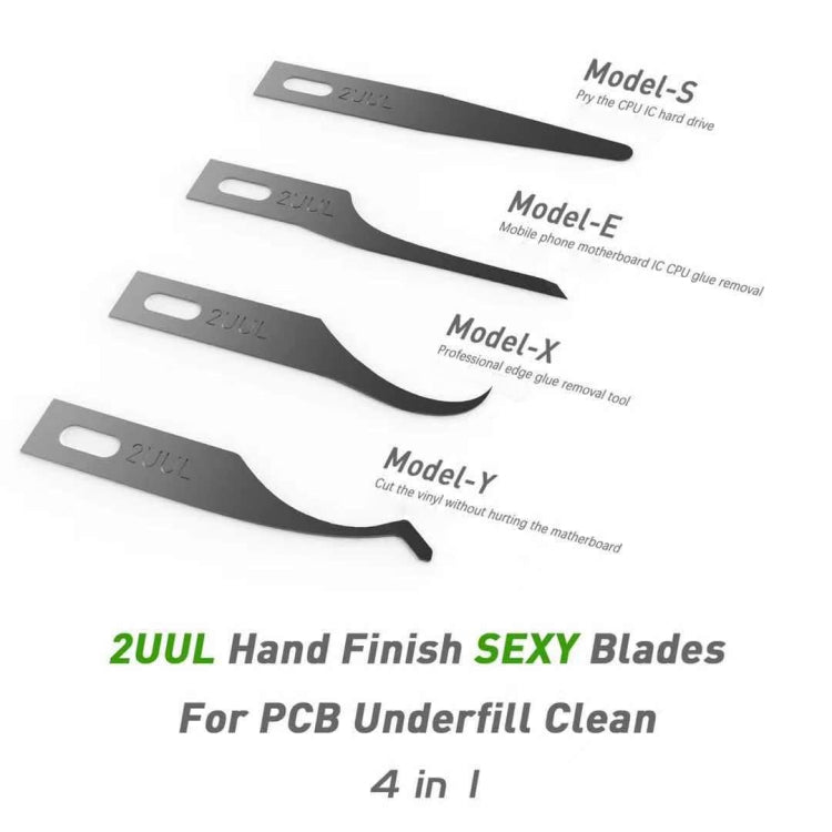 2UUL 5 in 1 PCB Clean Multifunctional Motherboard BGA Chip Glue Cleaning Scraping Pry Knife - Others by 2UUL | Online Shopping UK | buy2fix