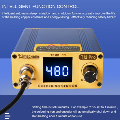 Mechanic T12 Pro Intelligent Anti-static Digital Heating Solder Station, US Plug - Soldering Iron Stand by MECHANIC | Online Shopping UK | buy2fix