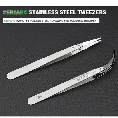 BAKU BA-I7-74MZ Stainless Steel Curved Tweezers - Tweezers by BAKU | Online Shopping UK | buy2fix