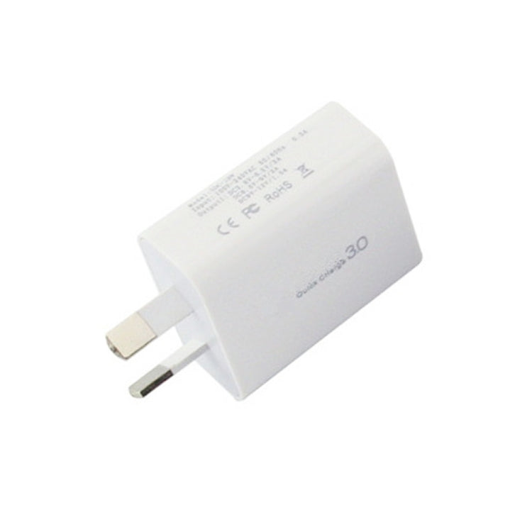 QC 3.0 18W 3A Single USB Interface Charger, AU Plug - USB Charger by buy2fix | Online Shopping UK | buy2fix
