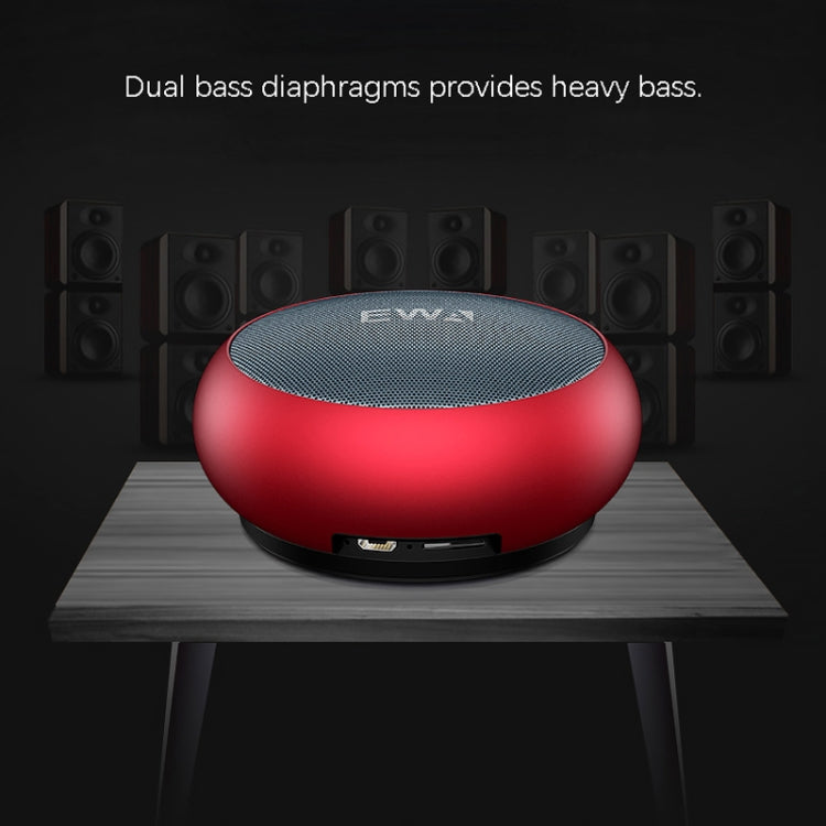 EWA A110 IPX5 Waterproof Portable Mini Metal Wireless Bluetooth Speaker Supports 3.5mm Audio & 32GB TF Card & Calls(Black) - Mini Speaker by EWA | Online Shopping UK | buy2fix