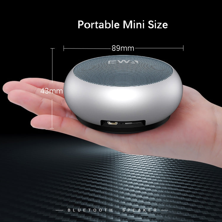 EWA A110 IPX5 Waterproof Portable Mini Metal Wireless Bluetooth Speaker Supports 3.5mm Audio & 32GB TF Card & Calls(Gold) - Mini Speaker by EWA | Online Shopping UK | buy2fix