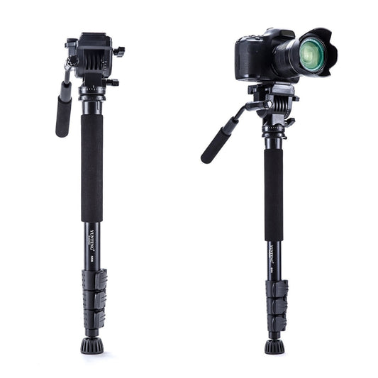 YUNTENG VCT-558 Camera Monopod + Fluid Pan Head + Unipod Holder - Camera Accessories by buy2fix | Online Shopping UK | buy2fix