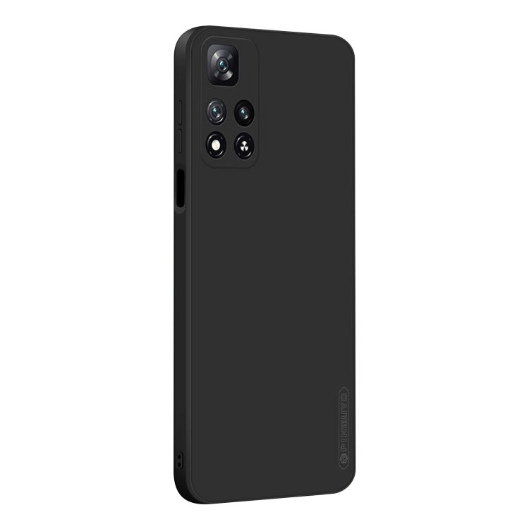 For Xiaomi Redmi Note 11 Pro / 11 Pro+ PINWUYO Liquid Silicone TPU Phone Case(Black) - Xiaomi Cases by PINWUYO | Online Shopping UK | buy2fix