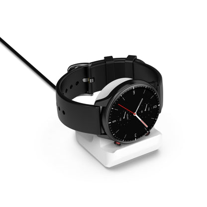 For Amazfit GTR 3 Pro Smartwatch Silicone Charging Bracket(Black) - Smart Wear by buy2fix | Online Shopping UK | buy2fix
