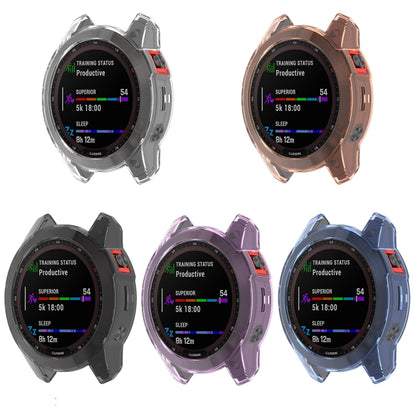 For Garmin Fenix 7X Shockproof TPU Soft Protective Case(Black) - Smart Wear by buy2fix | Online Shopping UK | buy2fix