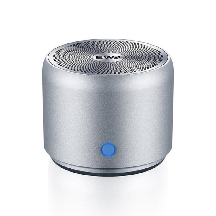 EWA A106Pro IPX7 Waterproof Mini Portable Bluetooth Metal Speaker(Silver) - Mini Speaker by EWA | Online Shopping UK | buy2fix